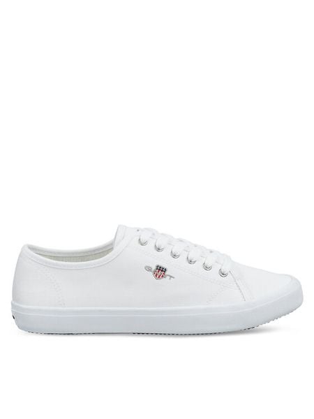 Gant Tenisówki 32538309 Biały. Białe trampki GANT, bez wzorów, z materiału, bez zapięcia. Za 189.99 zł.