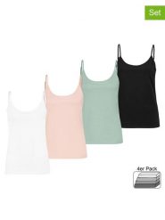 Sublevel Topy (4 szt.) w różnych kolorach rozmiar: M. Białe topy Sublevel, m, bez wzorów, bez kołnierzyka, bez ramiączek. Za 101.70 zł.