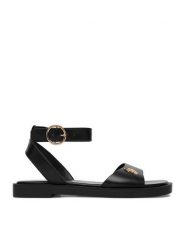 U.S. Polo Assn. Sandały EO-MARINA001W/6Y1 Czarny. Czarne sandały U.S. Polo Assn., bez wzorów, ze skóry, marine, bez obcasa, na płaskiej podeszwie, bez zapięcia. Za 219.99 zł.