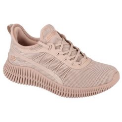 Buty sportowe Sneakersy damskie, Skechers Bobs Geo-New Aesthetics. Brązowe obuwie sportowe Skechers, bez zapięcia, trekkingowe, Skechers Sport. Za 259.99 zł.