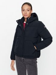 Champion Kurtka przejściowa Hooded Jacket 116921 Czarny Custom Fit. Czarne kurtki Champion, m, bez wzorów, z syntetyku, bez kaptura. Za 379.99 zł.