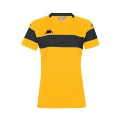 Damski jersey Kappa Dareta. Czarne koszulki sportowe Kappa, bez wzorów, z jersey, bez ramiączek, na fitness i siłownię. W wyprzedaży za 65.20 zł.