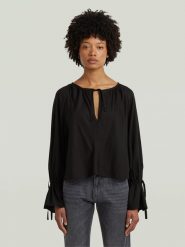 G-Star Bluzka w kolorze czarnym rozmiar: XL. Czarne bluzki G-Star, xl, bez wzorów, z lyocellu, retro, bez kołnierzyka, bez ramiączek. Za 156.98 zł.