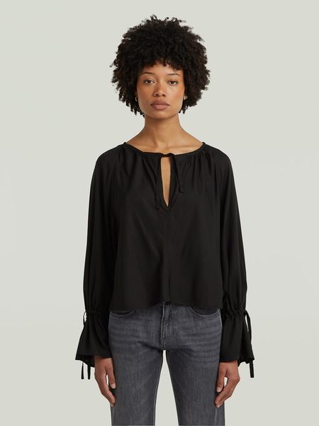 G-Star Bluzka w kolorze czarnym rozmiar: XL. Czarne bluzki G-Star, xl, bez wzorów, z lyocellu, retro, bez kołnierzyka, bez ramiączek. Za 144.95 zł.