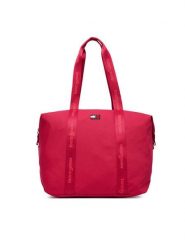 Tommy Jeans Torebka Tjw Ess Daily Tote AW0AW19039 Czerwony. Czerwone shopper Tommy Jeans, bez wzorów, z jeansu, bez dodatków. Za 329.99 zł.
