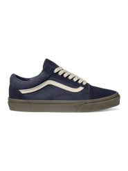 Vans Skórzane sneakersy "Old Skool" w kolorze granatowym rozmiar: 40,5. Niebieskie trampki Vans, bez wzorów, bez zapięcia. Za 154.07 zł.