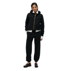 Damska bluza z kapturem zapinana na zamek Superdry Logo Essential. Zielone bluzy Superdry, m, bez wzorów, z kapturem. Za 369.10 zł.