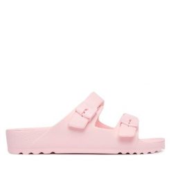 Klapki Scholl. Czerwone klapki Scholl, bez wzorów, bez obcasa. Za 184.99 zł.