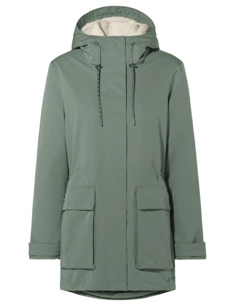 Outdoor-Jacke W Manukau Parka III. Zielone parki Vaude, z materiału, eleganckie, moda ciążowa, z kapturem. Za 1,509.00 zł.