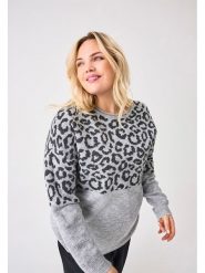 ONLY Carmakoma Sweter w kolorze szarym rozmiar: 50/52. Szare swetry Only Carmakoma, bez wzorów, bez ramiączek. Za 114.71 zł.