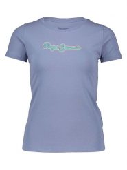 Pepe Jeans Koszulka w kolorze niebieskim rozmiar: M. Niebieskie bluzki Pepe Jeans, m, bez wzorów, z jeansu, bez kołnierzyka, bez ramiączek. Za 74.81 zł.