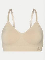 LAUREN RALPH LAUREN Biustonosz top 4L0079 Beżowy. Brązowe biustonosze Lauren Ralph Lauren, l, bez wzorów, z syntetyku, bez kołnierzyka, bez ramiączek. Za 139.99 zł.