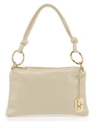 Anna Morellini Skórzana torebka "Erenza" w kolorze beżowym - 25 x 16 x 2 cm rozmiar: onesize. Brązowe torby na ramię Anna Morellini, bez wzorów, z materiału, na ramię, bez dodatków. Za 152.99 zł.