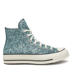 Trampki Converse. Niebieskie trampki Converse, bez wzorów, bez zapięcia. Za 379.99 zł.