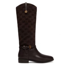 Kozaki MICHAEL Michael Kors. Brązowe kozaki MICHAEL Michael Kors, bez obcasa, na płaskiej podeszwie, bez zapięcia. Za 1,469.00 zł.