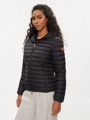 Save The Duck Kurtka przejściowa D33620W GIGA01 Czarny Regular Fit. Czarne kurtki Save the duck, bez wzorów, z syntetyku, bez kaptura. Za 349.99 zł.