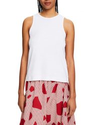 ESPRIT Top w kolorze białym rozmiar: XXL. Białe topy Esprit, xxl, bez wzorów, z bawełny, bez kołnierzyka, bez ramiączek. Za 39.40 zł.