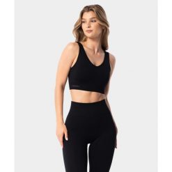 Biustonosz sportowy bezszwowy damski Simply Seamless Carpatree. Czarne bielizna sportowa Carpatree, xs, bez wzorów. Za 82.99 zł.