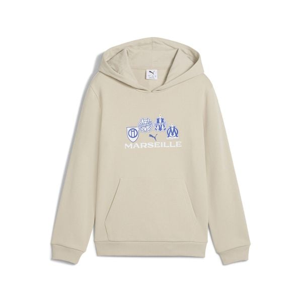 Młodzieżowa bluza z kapturem FtblCulture Olympique Marsylia PUMA. Brązowa bluzy Puma, m, bez wzorów, z kapturem. Za 239.00 zł.
