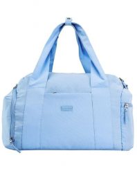 Torba sportowa WINGS SOLENNE z kieszenią na buty i pasem na walizkę BLUE. Niebieskie torby na ramię Wings, bez wzorów, z materiału, sportowe, na ramię, bez dodatków. Za 129.90 zł.
