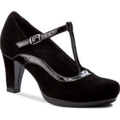 Półbuty CLARKS - Chorus Pitch 261290904 Black Combi. Czarne czółenka Clarks, bez wzorów, z materiału, bez obcasa, na obcasie, bez zapięcia. W wyprzedaży za 209.00 zł.