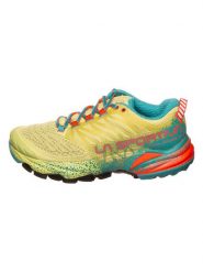 LA SPORTIVA Buty "Akasha II" w kolorze żółto-turkusowym do biegania rozmiar: 40. Żółte obuwie sportowe La Sportiva, z materiału, bez zapięcia, do biegania. Za 422.66 zł.
