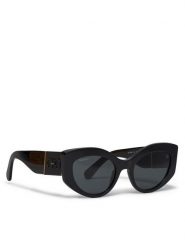 Salvatore Ferragamo Okulary przeciwsłoneczne SF1044S 001 Czarny. Czarne okulary przeciwsłoneczne Salvatore Ferragamo, bez wzorów, z tworzywa sztucznego. Za 1,119.00 zł.