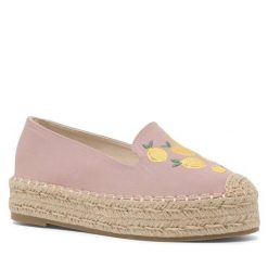 Espadryle Jenny Fairy. Czerwone espadryle Jenny Fairy, bez wzorów, bez obcasa, bez zapięcia. Za 99.99 zł.