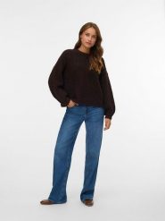 Vero Moda Sweter w kolorze brązowym rozmiar: M. Brązowe swetry Vero Moda, m, bez wzorów, z wełny, bez ramiączek. Za 158.10 zł.