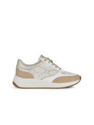 Geox Sneakersy "Crystael" w kolorze złoto-biało-jasnobrązowym rozmiar: 36. Białe trampki Geox, bez wzorów, bez zapięcia. Za 171.28 zł.