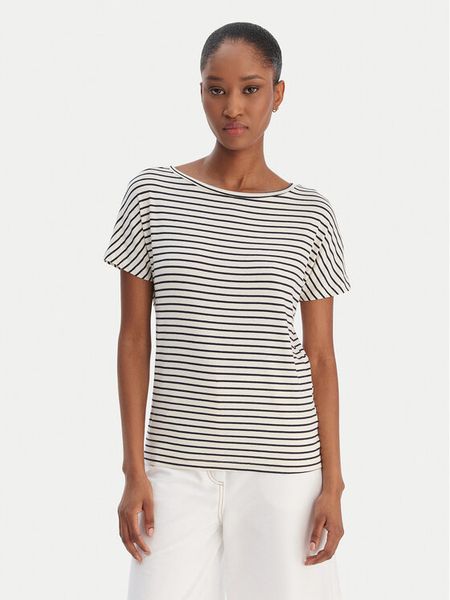 Marella T-Shirt Fervida 2615971021 Granatowy Regular Fit. Niebieskie t-shirty Marella, l, bez wzorów, z wiskozy, bez kołnierzyka, bez ramiączek. Za 219.99 zł.