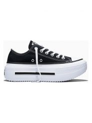 Converse Sneakersy "Chuck Taylor All Star Double Stack" w kolorze czarnym rozmiar: 38. Czarne trampki Converse, bez wzorów, bez zapięcia. Za 259.95 zł.