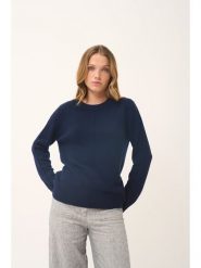 Just Cashmere Kaszmirowy sweter "Emma" w kolorze granatowym rozmiar: XL. Niebieskie swetry Just Cashmere, xl, bez wzorów, z kaszmiru, bez ramiączek. Za 606.95 zł.