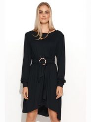 Makadamia Sukienka w kolorze czarnym rozmiar: 36/38. Czarne sukienki Makadamia, bez wzorów, z tkaniny, bez kołnierzyka, bez ramiączek, maxi. Za 182.95 zł.