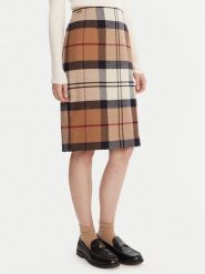 Barbour Spódnica mini Rosa LSK0064BR37 Beżowy Regular Fit. Brązowe spódnice Barbour, bez wzorów, z wełny, mini. Za 639.99 zł.