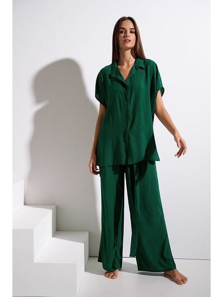 Lisca Bluzka "Japan" w kolorze zielonym rozmiar: XL. Zielone bluzki Lisca, xl, bez wzorów, bez kołnierzyka, bez ramiączek. Za 136.45 zł.