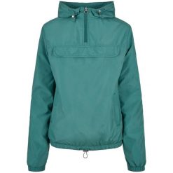 Bluza Wiatrówka Damska. Niebieskie bluzy Urban Classics, m, bez wzorów, bez kaptura. Za 131.99 zł.