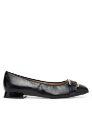 Caprice Baleriny 9-22101-45 Czarny. Czarne baleriny Caprice, bez wzorów, ze skóry, bez obcasa. Za 206.99 zł.