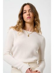AUTHENTIC CASHMERE Kaszmirowy sweter "Ivy" w kolorze kremowym rozmiar: M. Brązowe swetry AUTHENTIC CASHMERE, m, bez wzorów, z kaszmiru, bez ramiączek. Za 460.12 zł.