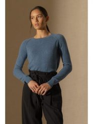 Perfect Cashmere Kaszmirowy sweter w kolorze niebieskim rozmiar: L. Niebieskie swetry Perfect Cashmere, l, bez wzorów, z kaszmiru, bez ramiączek. Za 332.24 zł.