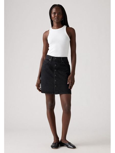 Levi's Spódnica dżinsowa w kolorze czarnym rozmiar: W25. Czarne spódnice Levi's®, na co dzień, s, z aplikacjami, klasyczne, mini, proste. Za 119.95 zł.