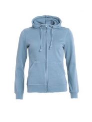Clique Basic Hoody Full Zip Women – lekka bluza z kapturem. Niebieskie bluzy CLIQUE, xl, bez wzorów, z bawełny, z kapturem. Za 187.03 zł.