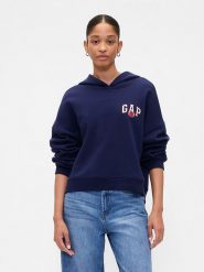 GAP Bluza w kolorze granatowym rozmiar: XL. Niebieskie bluzy GAP, xl, bez wzorów, z kapturem. Za 141.19 zł.