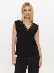 Lola Casademunt by Maite Bluzka MS2415028 Czarny Relaxed Fit. Czarne bluzki Lola Casademunt by Maite, xs, bez wzorów, z bawełny, bez kołnierzyka, bez ramiączek. Za 159.99 zł.