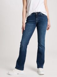 Cross Jeans Dżinsy - Regular fit - w kolorze granatowym rozmiar: W28/L34. Niebieskie jeansy Cross Jeans, l, z aplikacjami, z podwyższonym stanem. Za 92.42 zł.