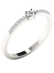 Vittoria Jewels Złoty pierścionek z diamentami rozmiar: 52. Szare pierścionki Vittoria Jewels, z diamentem, złote. Za 1,087.99 zł.