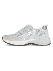 Gabor Skórzane sneakersy w kolorze błękitno-szarym rozmiar: 37. Szare trampki Gabor, bez wzorów, z materiału, bez zapięcia. Za 227.85 zł.
