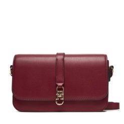 Torebka Tommy Hilfiger. Czerwone listonoszki TOMMY HILFIGER, bez wzorów, bez dodatków. Za 649.99 zł.