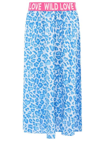 Zwillingsherz Spódnica w kolorze różowo-niebieskim rozmiar: L/XL. Niebieskie spódnice Zwillingsherz, l, bez wzorów, z wiskozy, midi. Za 156.24 zł.