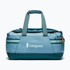 Torba podróżna Cotopaxi Allpa Duffel. Niebieskie torby podróżne Cotopaxi, bez wzorów. Za 839.99 zł.